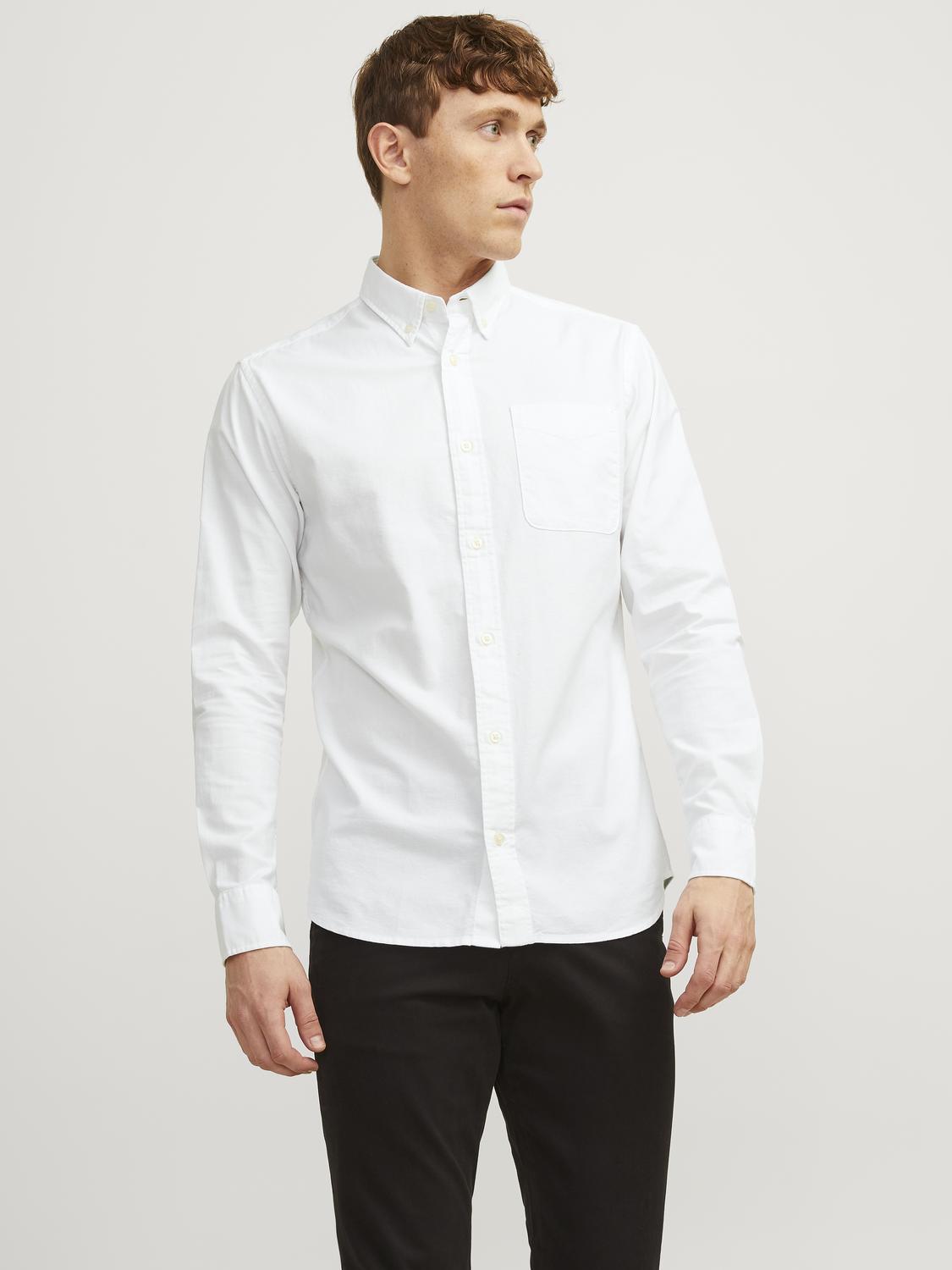 Jack & Jones Oxford Shirt With Long Sleeves For Men (JPRBLUBROOK) in 8 Colours, L-XL