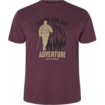 North564 Mens Big Size Short Sleeves Printed Crew Neck Tee in EU Size