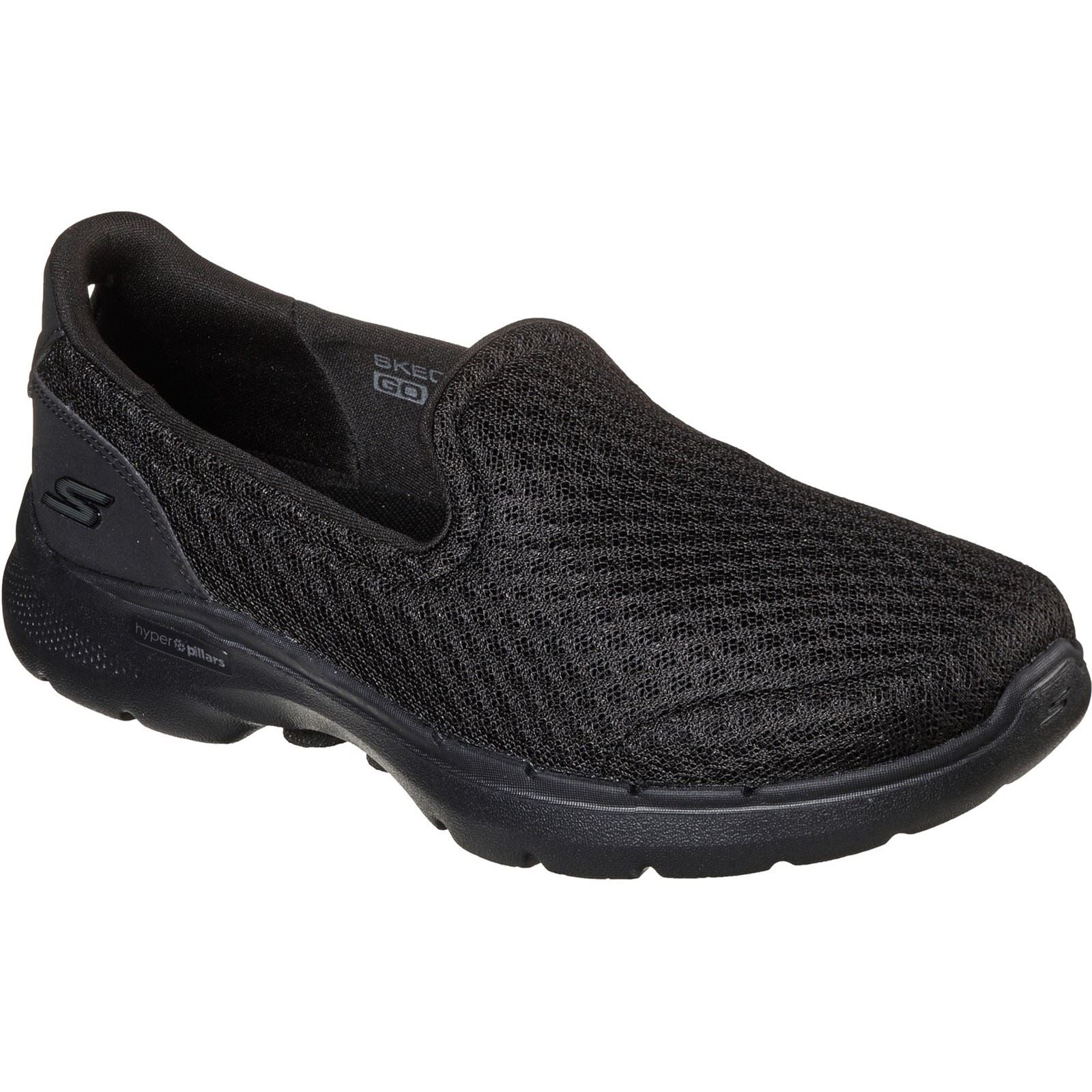 Skechers (GAR124508W) Slip On Ladies Go Walk 6 Big Splash Shoes in UK 4 to 8
