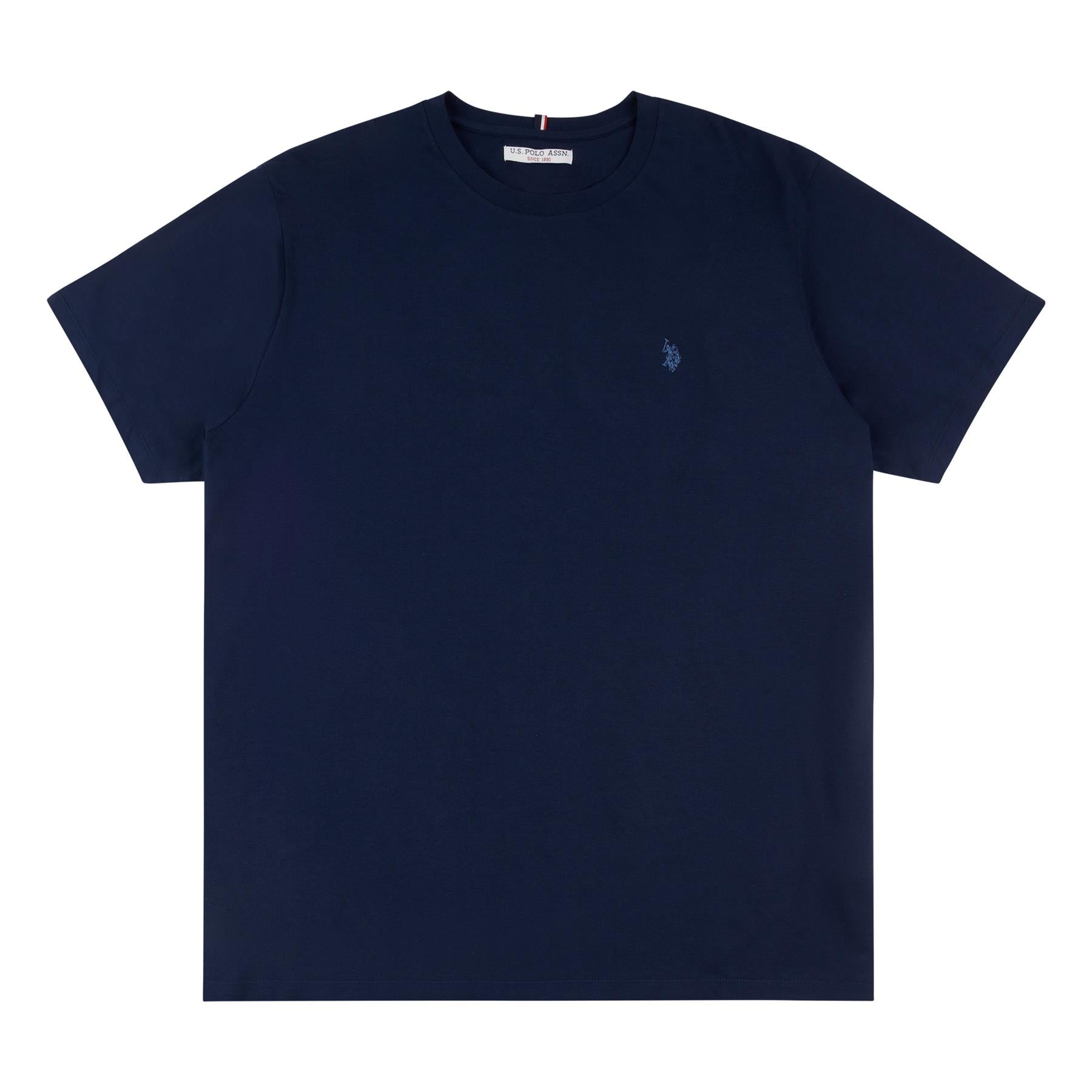 Men U.S. Polo Assn. Uspa Pure Cotton Plain T-Shirt With Small Logo