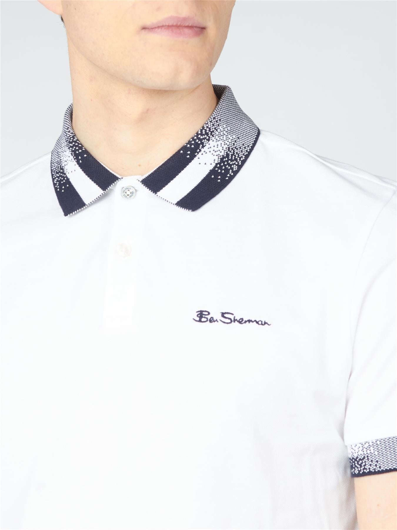 Ben Sherman Men's Regular Fit Collar Interest Organic Cotton Polo Shirt (0063364) M-XXL