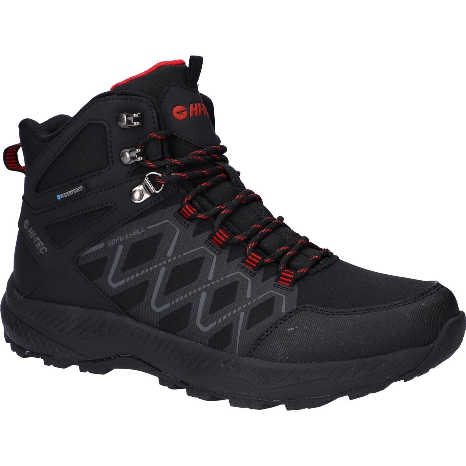 Hi-Tec Men's Diamonde Mid Boots in Black/Castlerock 7 to 13