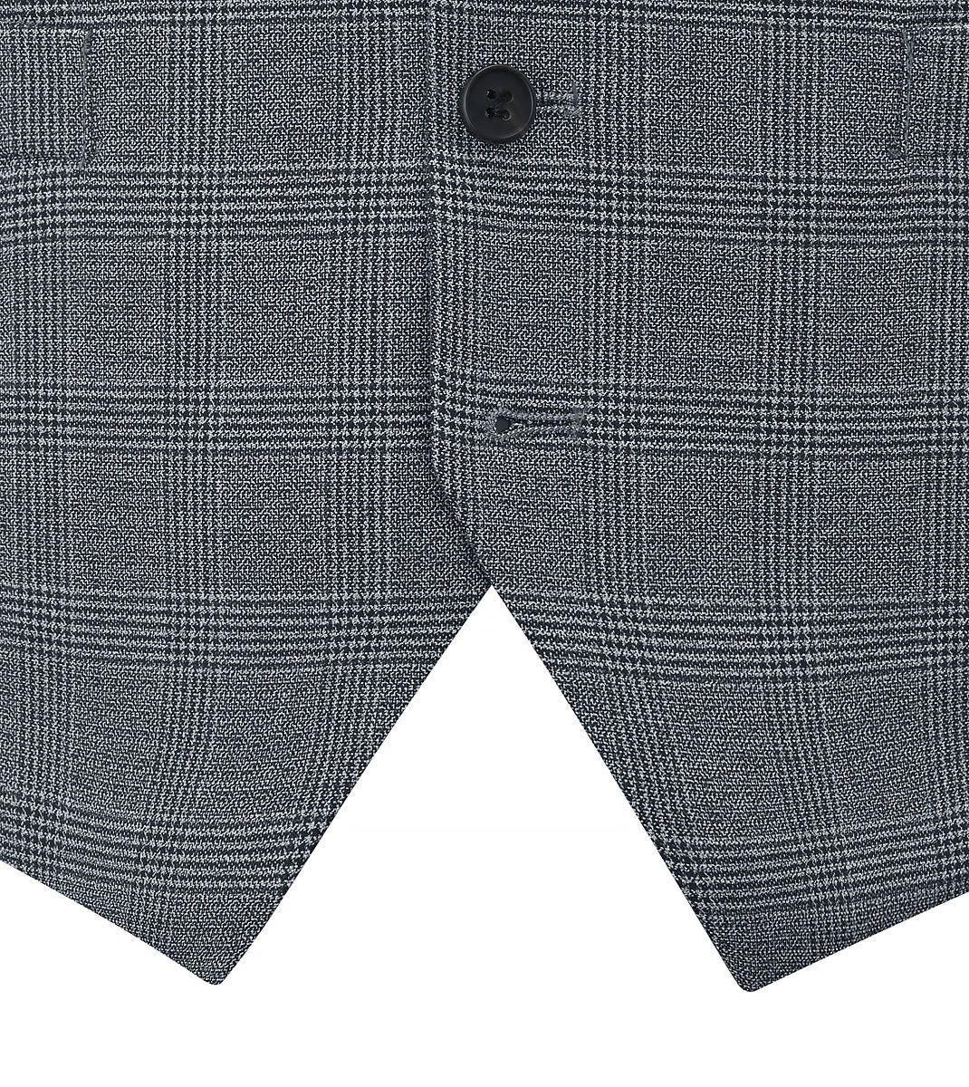 Skopes Anthony Suit Waistcoat For Men in Grey Check, 36R-62R