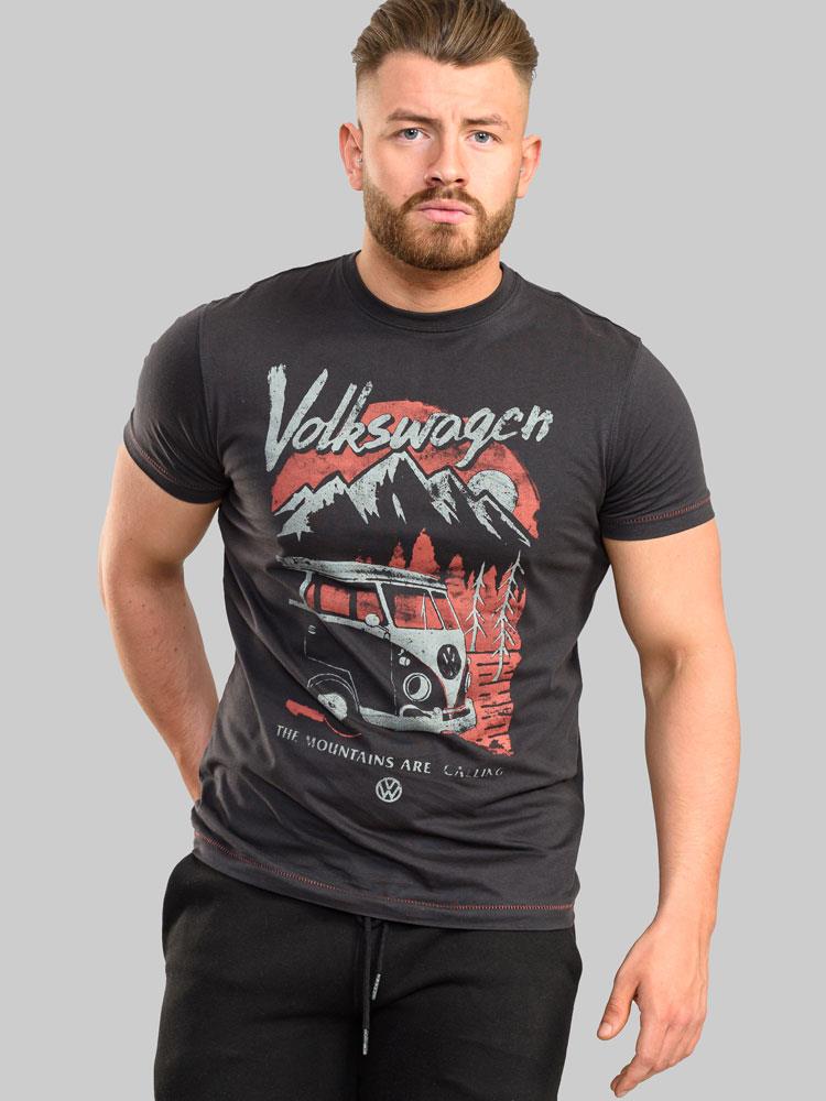 Duke D555 Longleat Vw Mountains Are Calling Printed T-Shirt in 2XL-6XL
