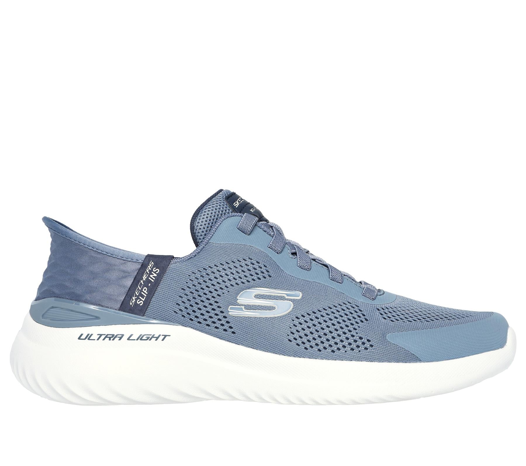 Skechers Slip On Sneaker Shoe For Men Bounder 2.0 Emerged Slip-Ins in Slate, 5.5-13
