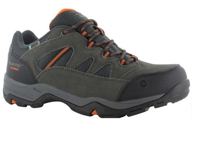 Hi Tec Bandera II Water Proof Mens Shoes in Charcoal/Graphite/Burnt Orange