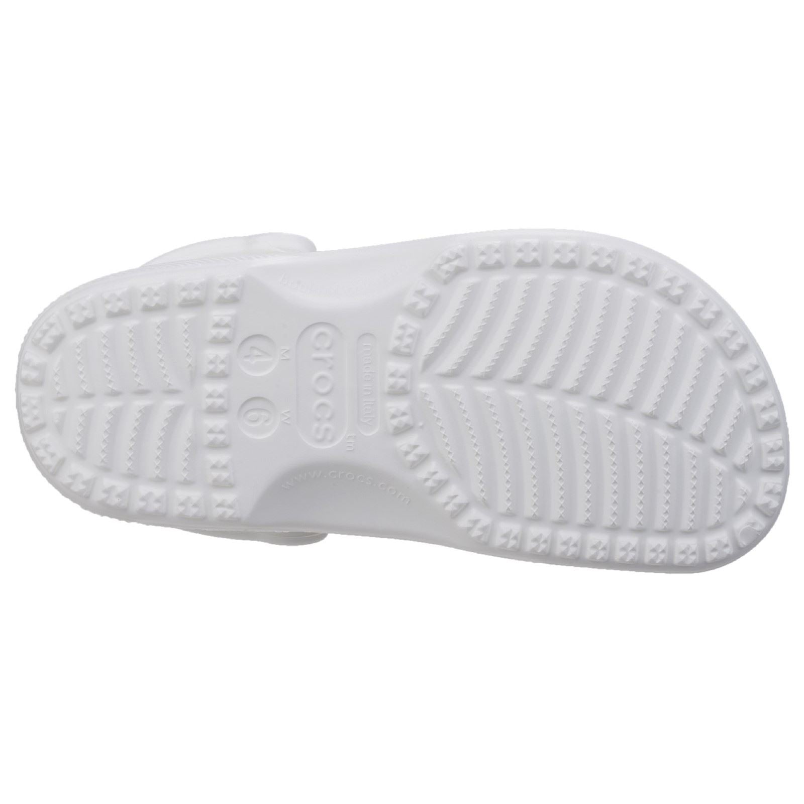 Crocs Unisex's Classic Clog in White 3 to 9