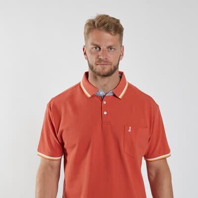 North 56*4 Men's Plus Size 100% Cotton Polo Shirt With Log On Chest (21143B) EUXXL-EU6XL, 4 Colours