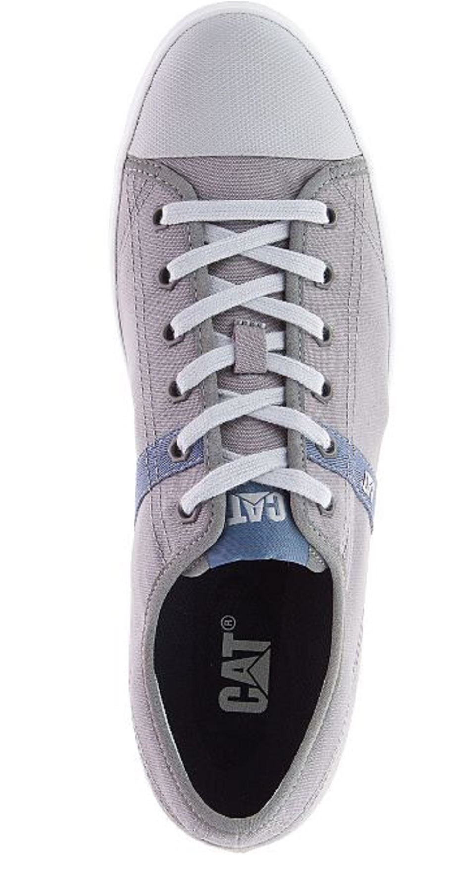 CAT Mens Checklist Canvas Sneakers in Grey (P722232)