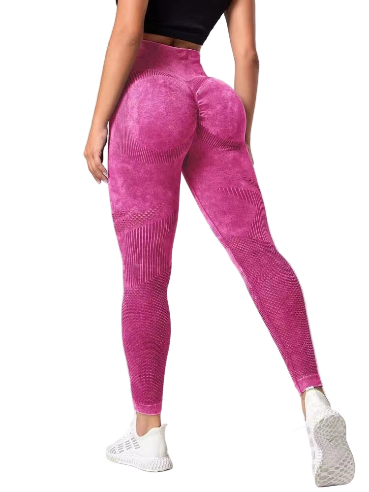 Hollow Design Seamless Leggings High Waist Hip Lifting Running Sports Fitness Yoga Pants Fashion Women's Clothing