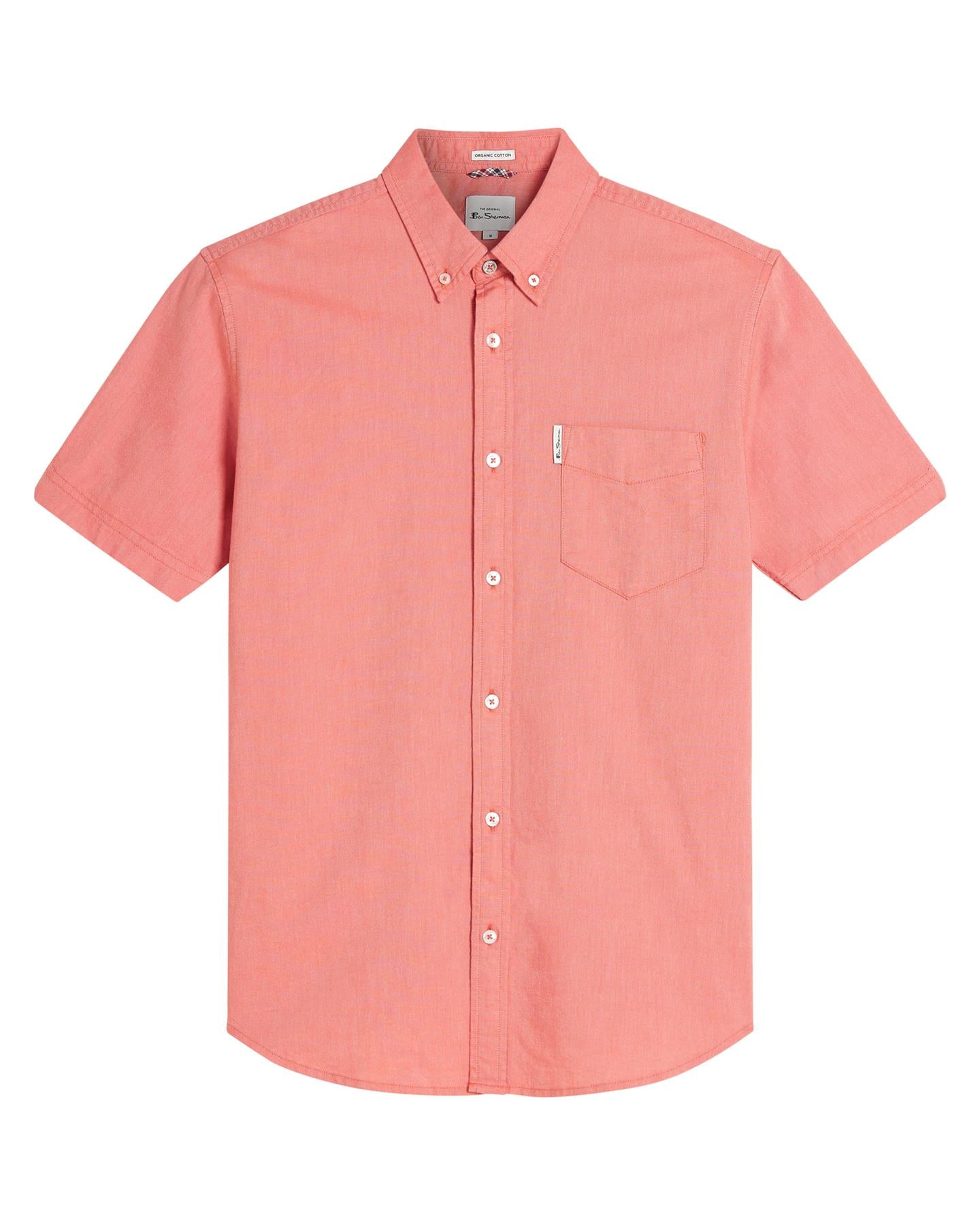 Ben Sherman Signature Oxford Short Sleeve Shirt For Men in 2 Colours, 2XL-5XL