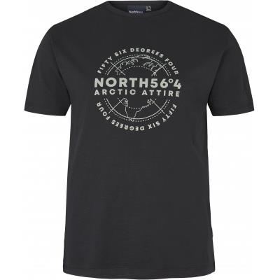North564 Mens Big And Tall Size Printed Printed Crew Tee in EU Size