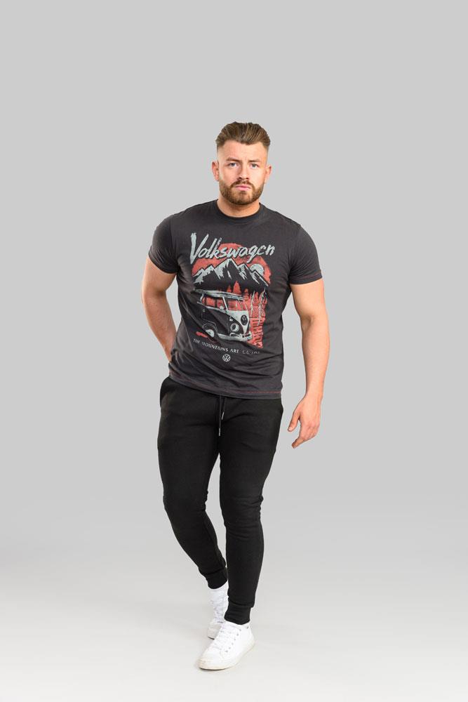Duke D555 Longleat Vw Mountains Are Calling Printed T-Shirt in 2XL-6XL