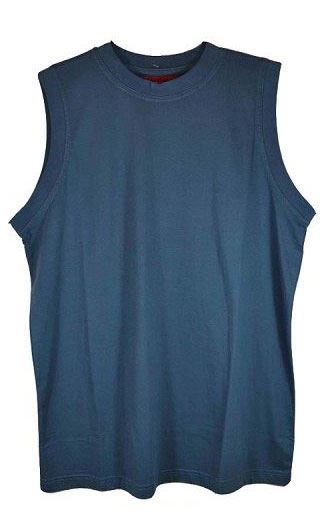 METAPHOR PURE COTTON PLAIN SLEEVE LESS T SHIRT/MUSCLE VEST IN SIZE XL TO 6XL, 8 COLORS