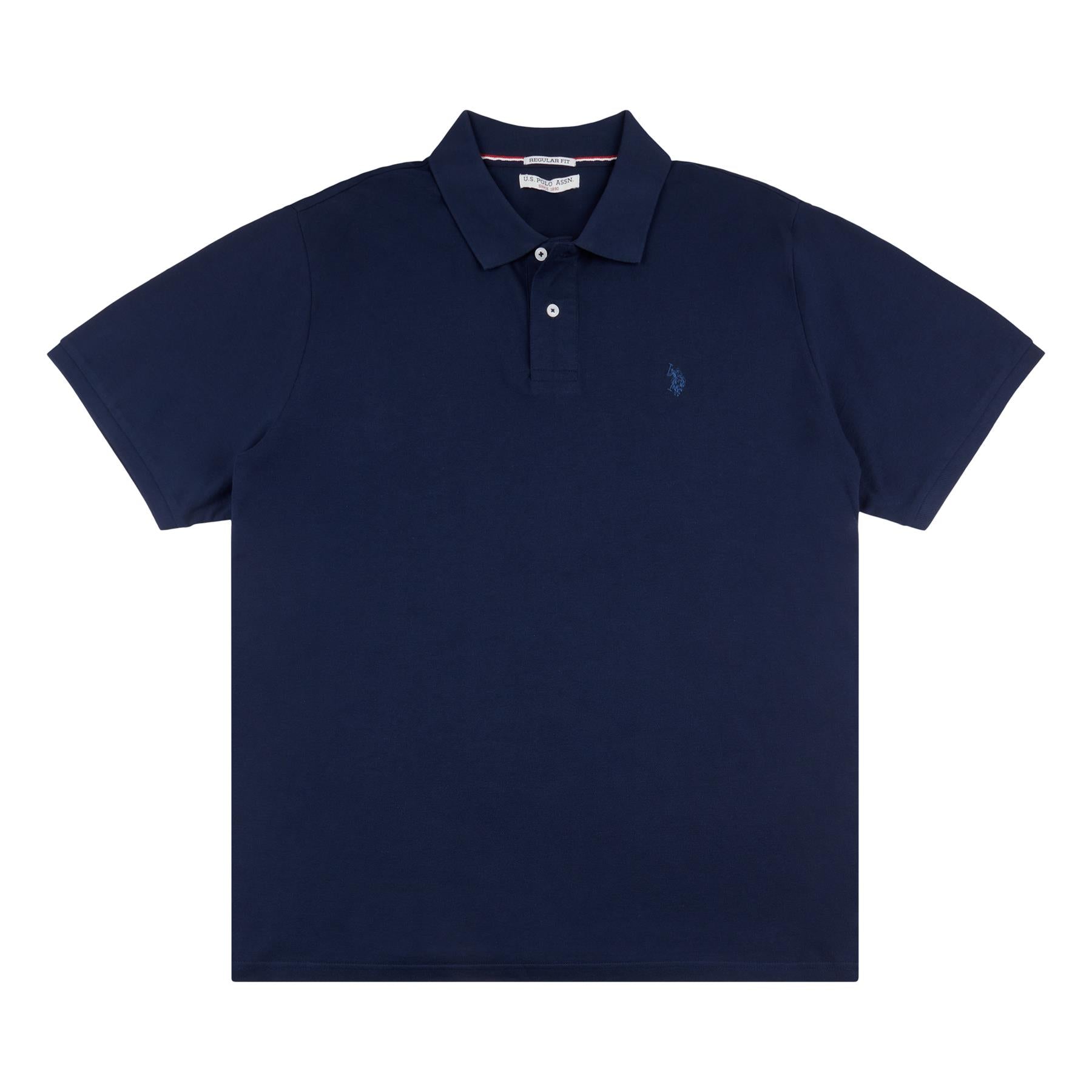 Men U.S. Polo Assn. Uspa Pure Cotton Premium Plain Polo Neck Shirt With Small Logo