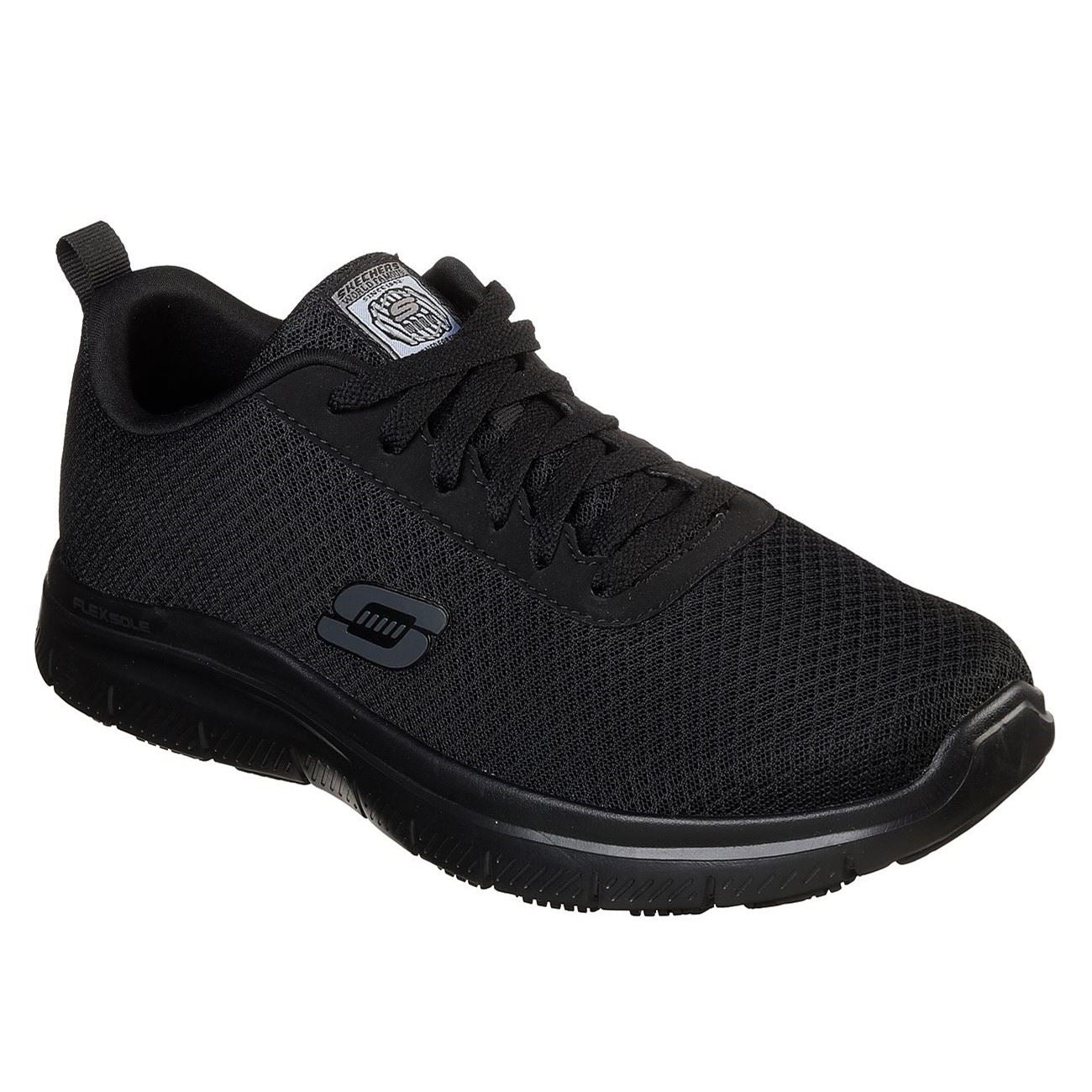 Skechers Flex Advantage - Bendon Sr Work Shoe Mens Occupational Footwear in Black