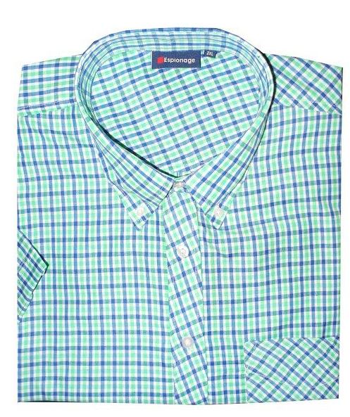 ESPIONAGE EASYCARE SHORT SLEEVED CHECKED SHIRTS (122)SIZE 2XL-8XL,6 COLORS