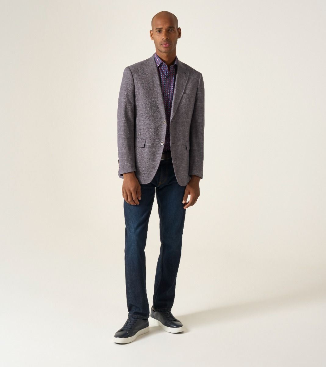 Skopes Tailored Fit Jamie Suit Jacket For Men in Berry Red, 36S-62L
