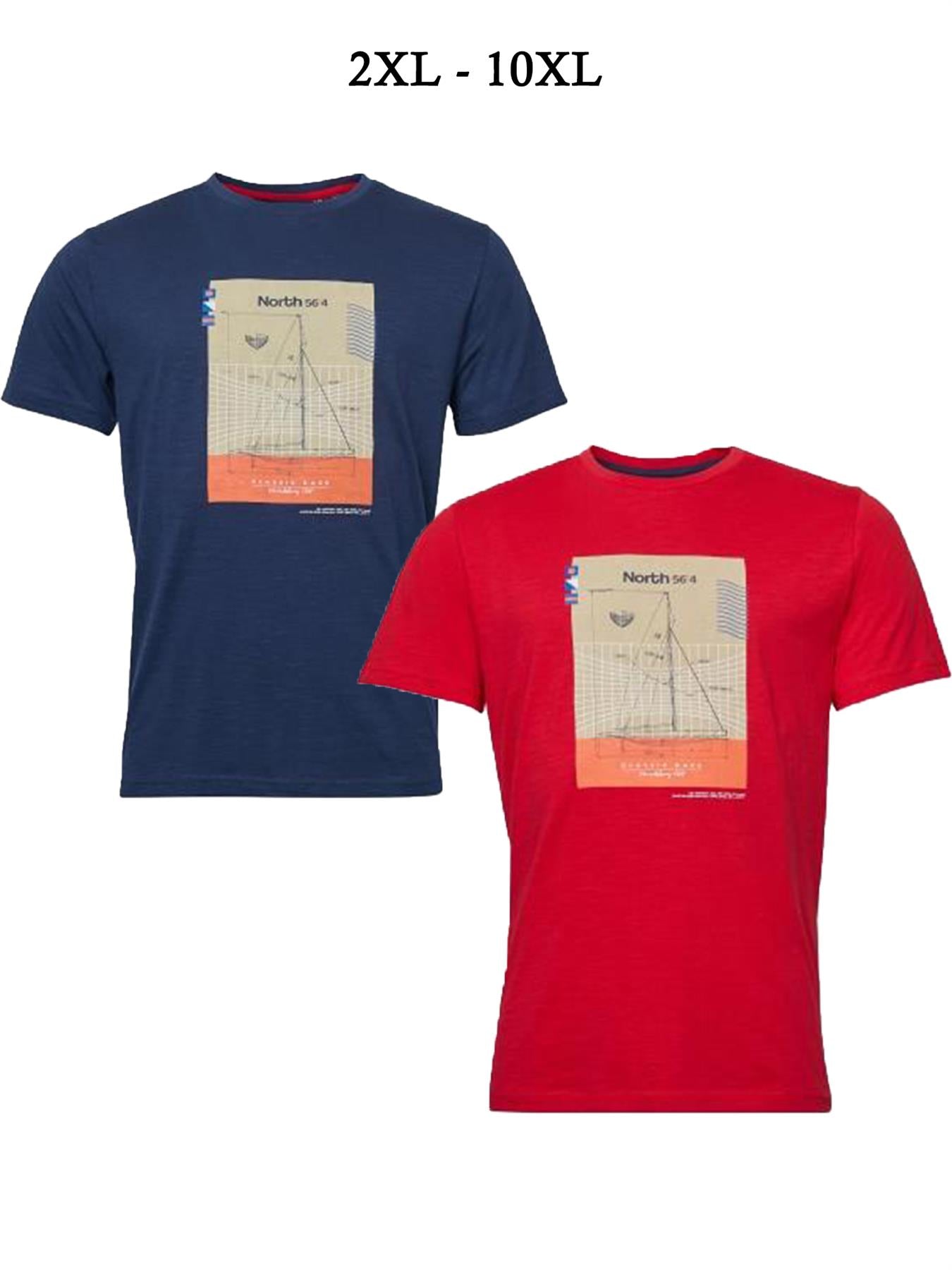 Replika Jeans Mens Big Size Printed Tee Shirt (11125B)