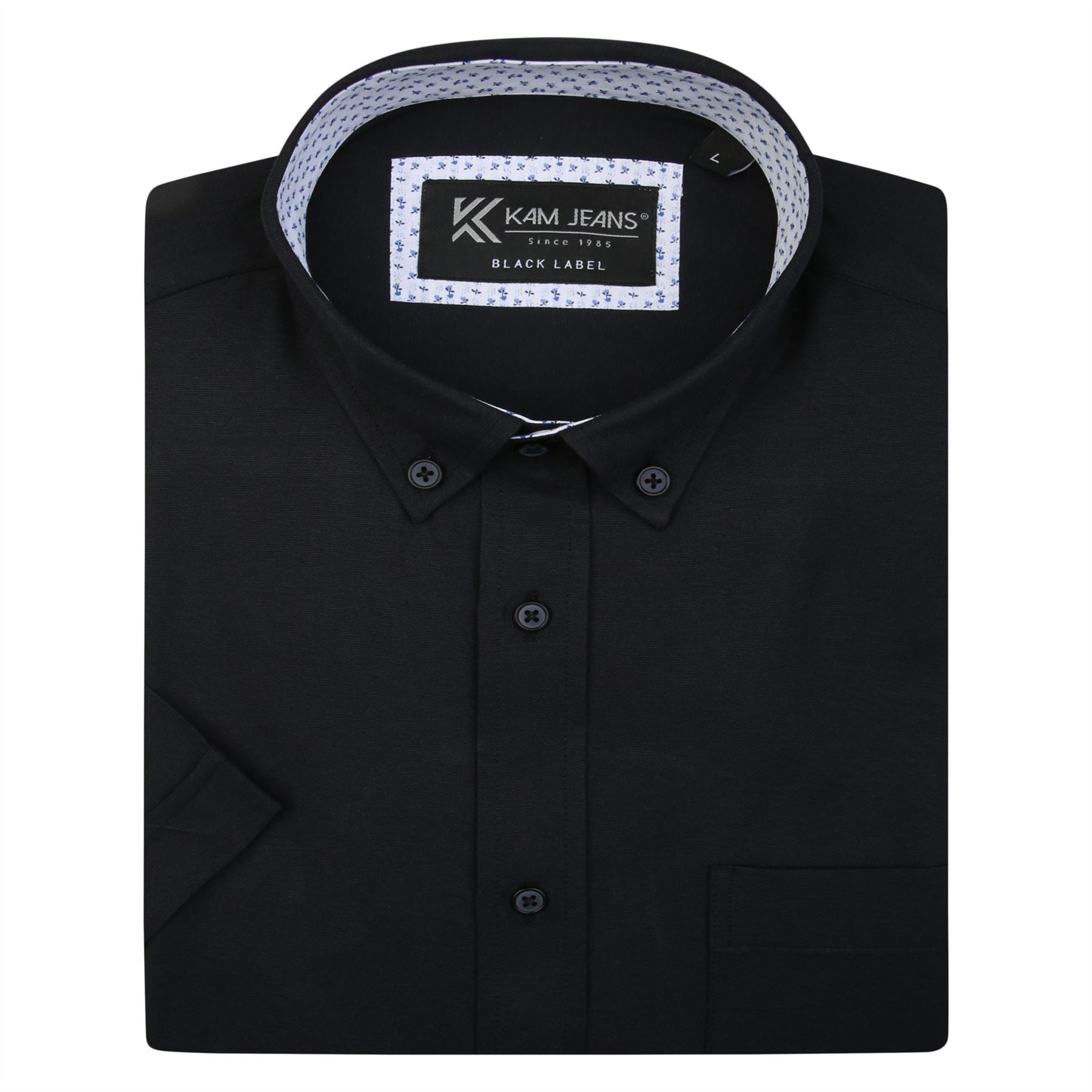 KAM Premium Oxford Short Sleeve Shirt For Men in 7 Colours, 2XL-8XL