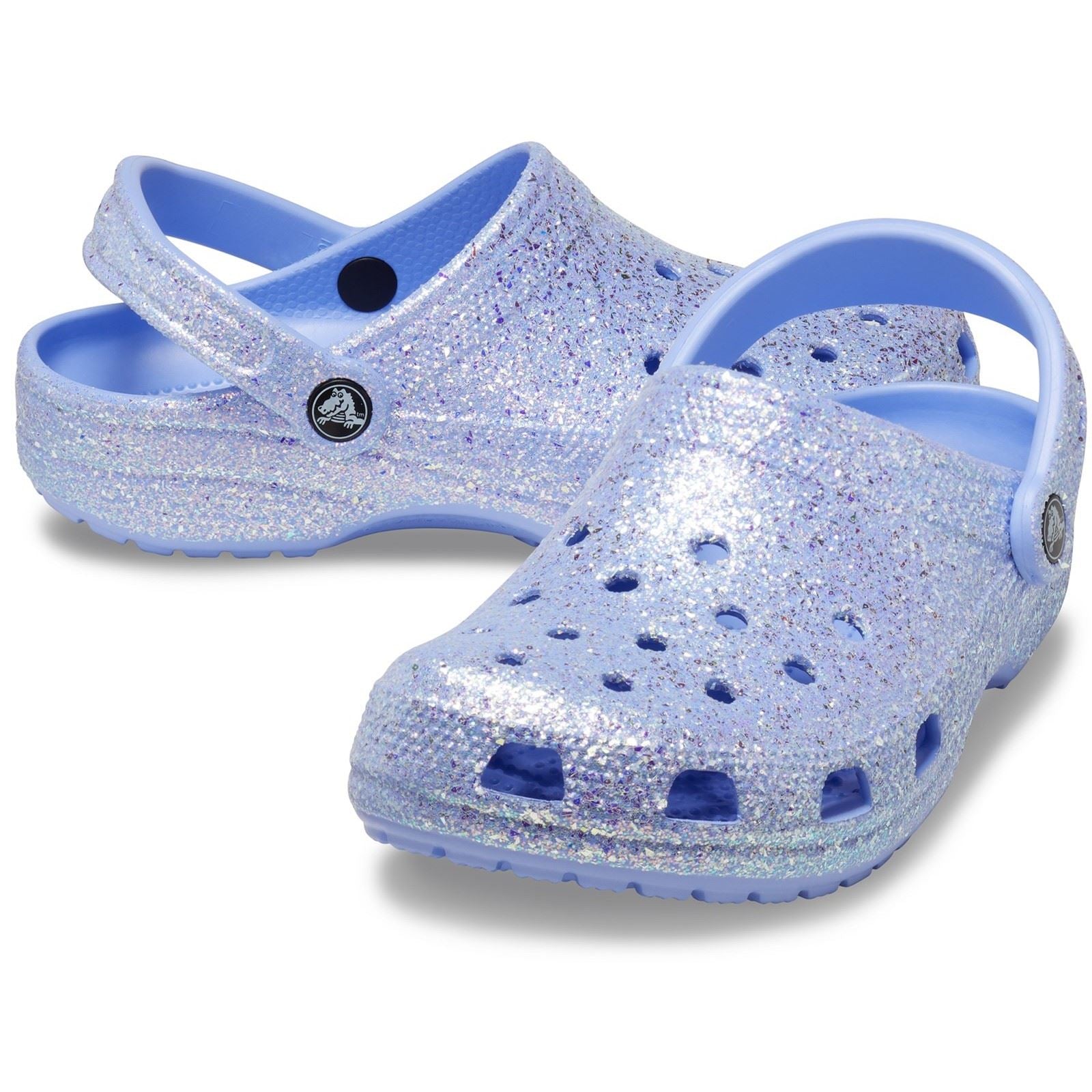 Crocs Unisex's Adult Classic Glitter Clog in 2 Colours, Sizes 4 to 8