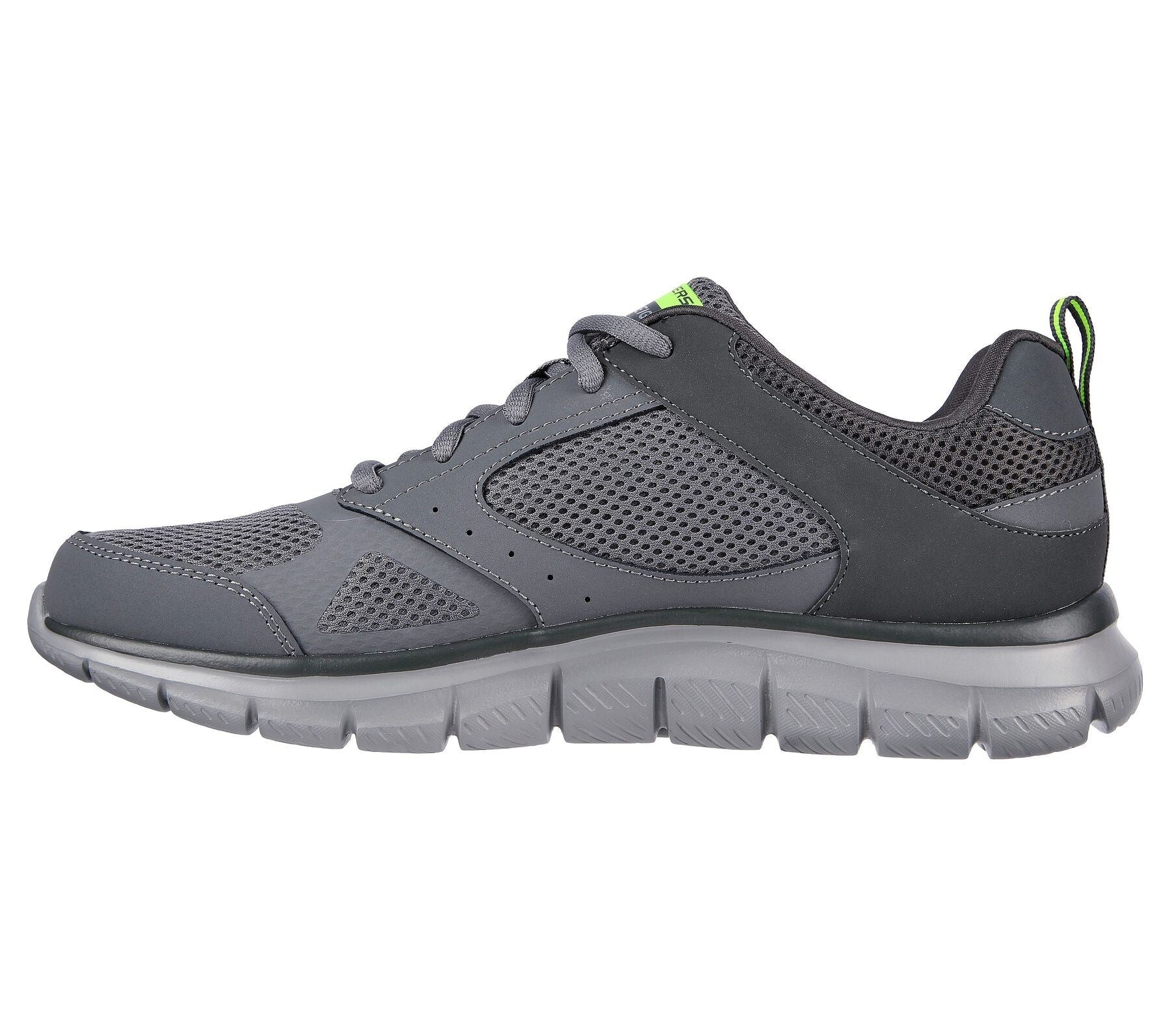 Skechers Men's Track - Syntac Sport Shoes in Charcoal, Sizes 10 to 12