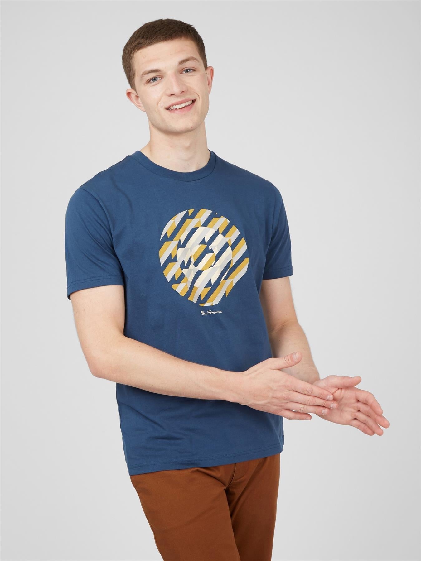 Ben Sherman Original Abstract Target Tee in 2XL-5XL