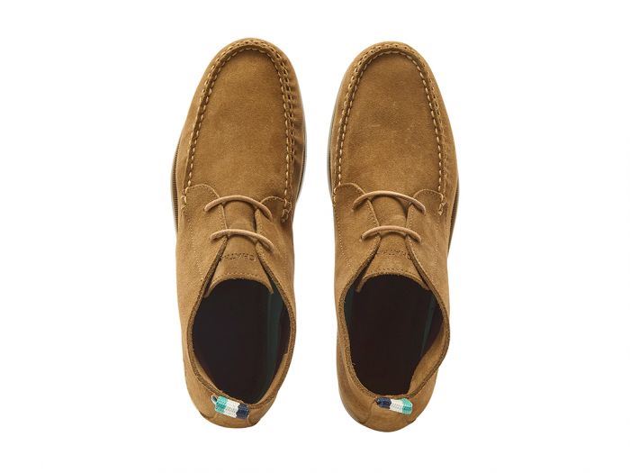 Chatham Suede Boat Chukka Boots For Men - Ives Repello G2 Tan, 6-15