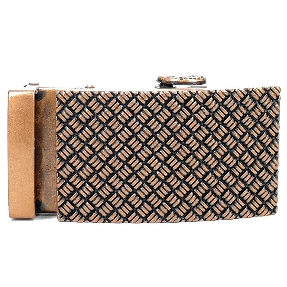 QHA Mens Automatic Sliding Belt Buckle Replacement for Ratchet Leather Belt A01