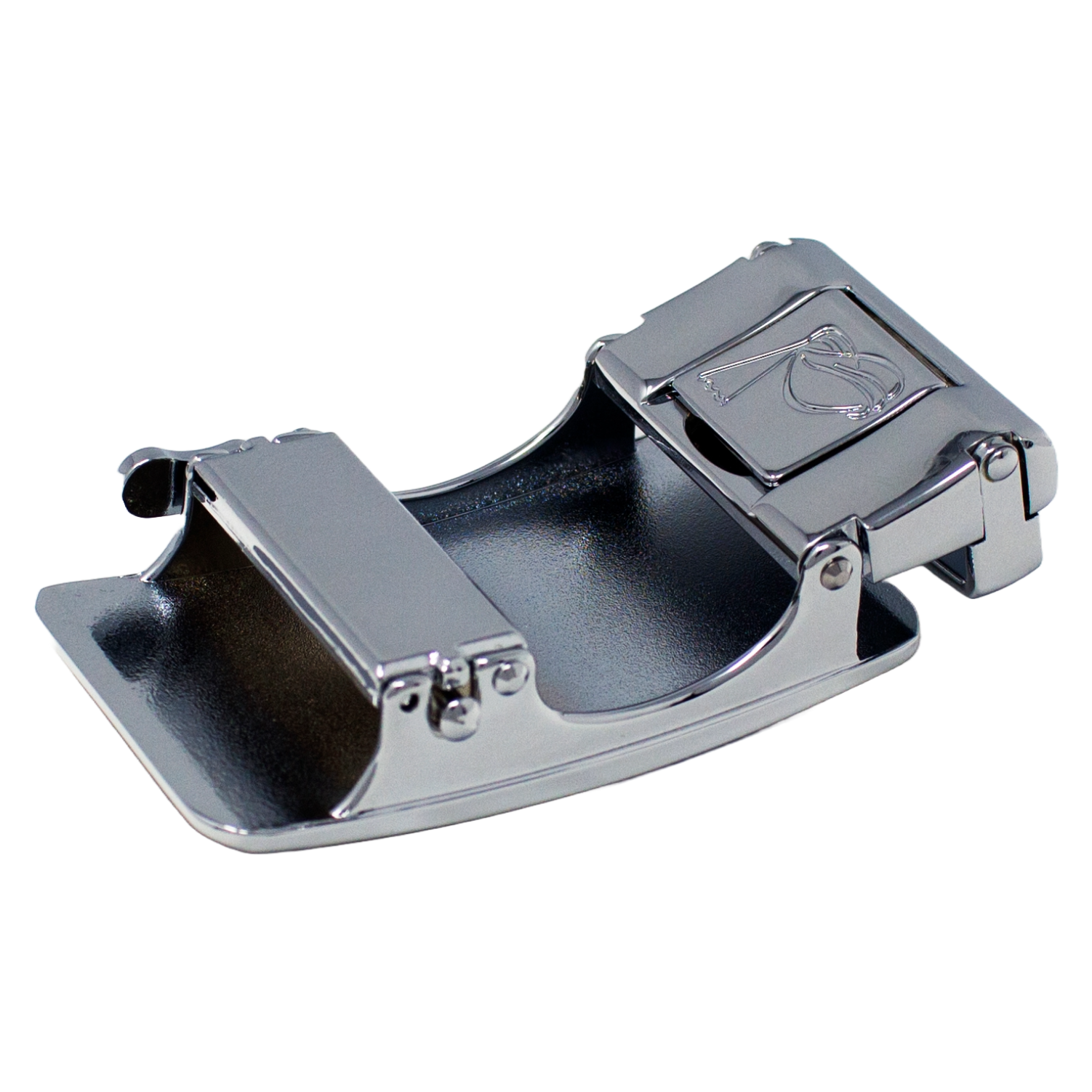 QHA Mens Automatic Sliding Belt Buckle Replacement for Ratchet Leather Belt A05