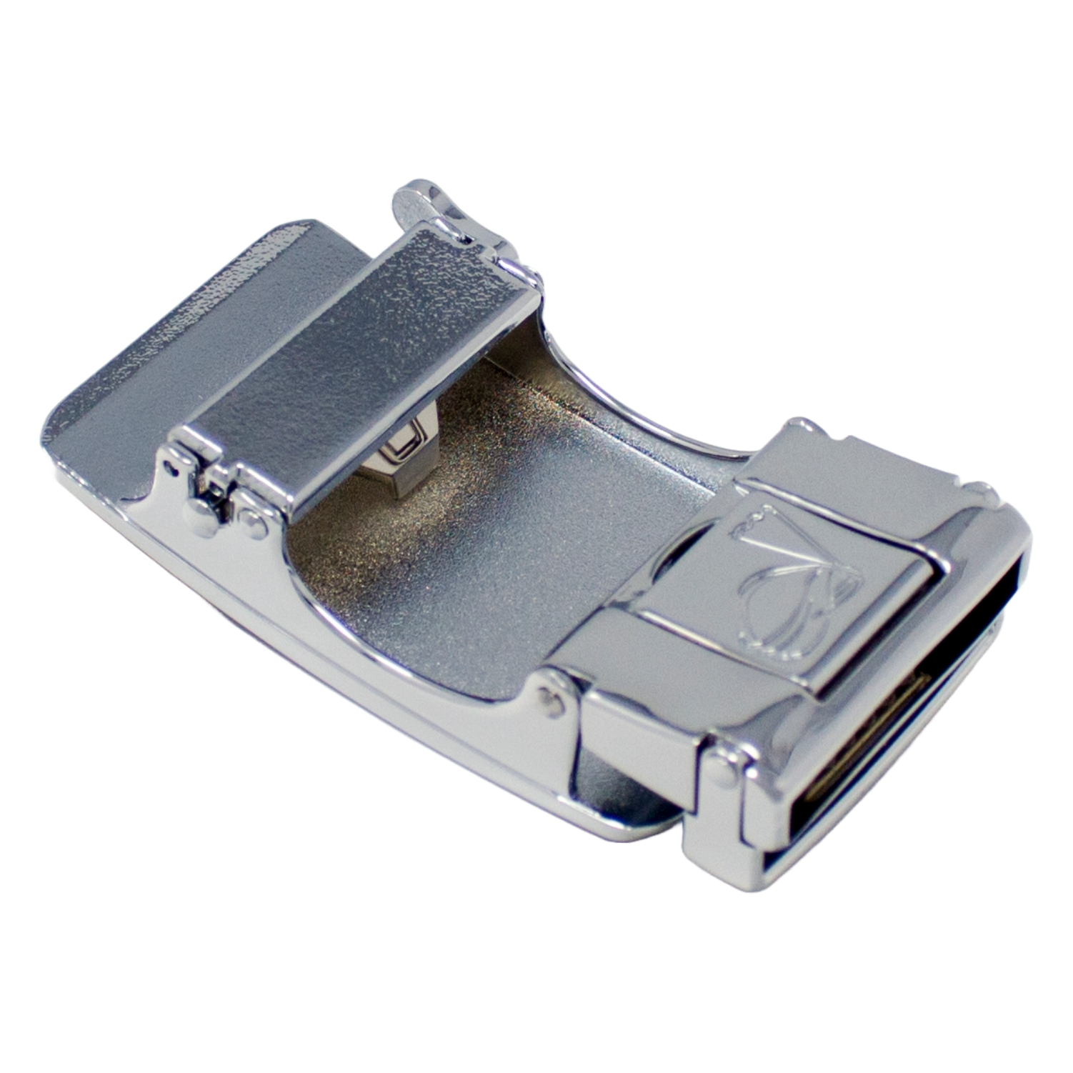 QHA Mens Automatic Sliding Belt Buckle Replacement for Ratchet Leather Belt A06