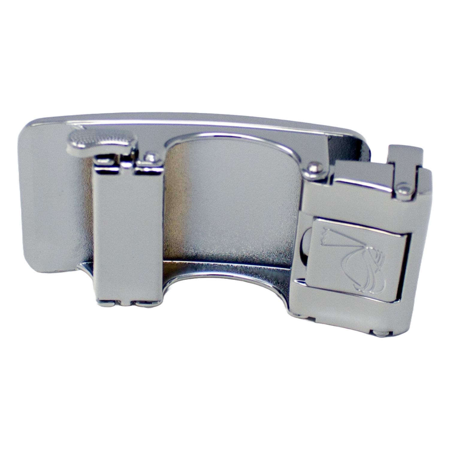 QHA Mens Automatic Sliding Belt Buckle Replacement for Ratchet Leather Belt A06