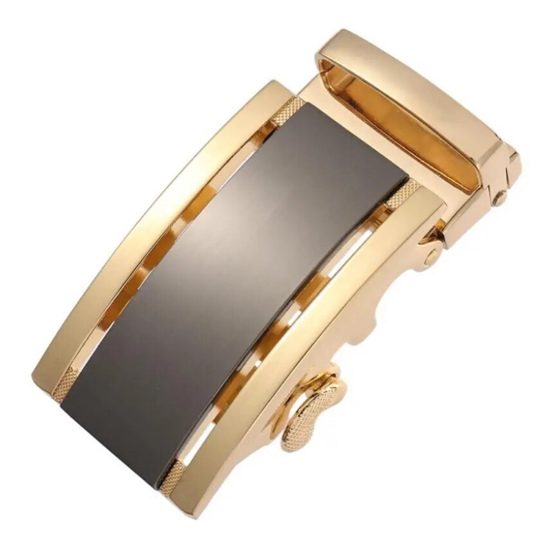 QHA Mens Automatic Sliding Belt Buckle Replacement for Ratchet Leather Belt A08