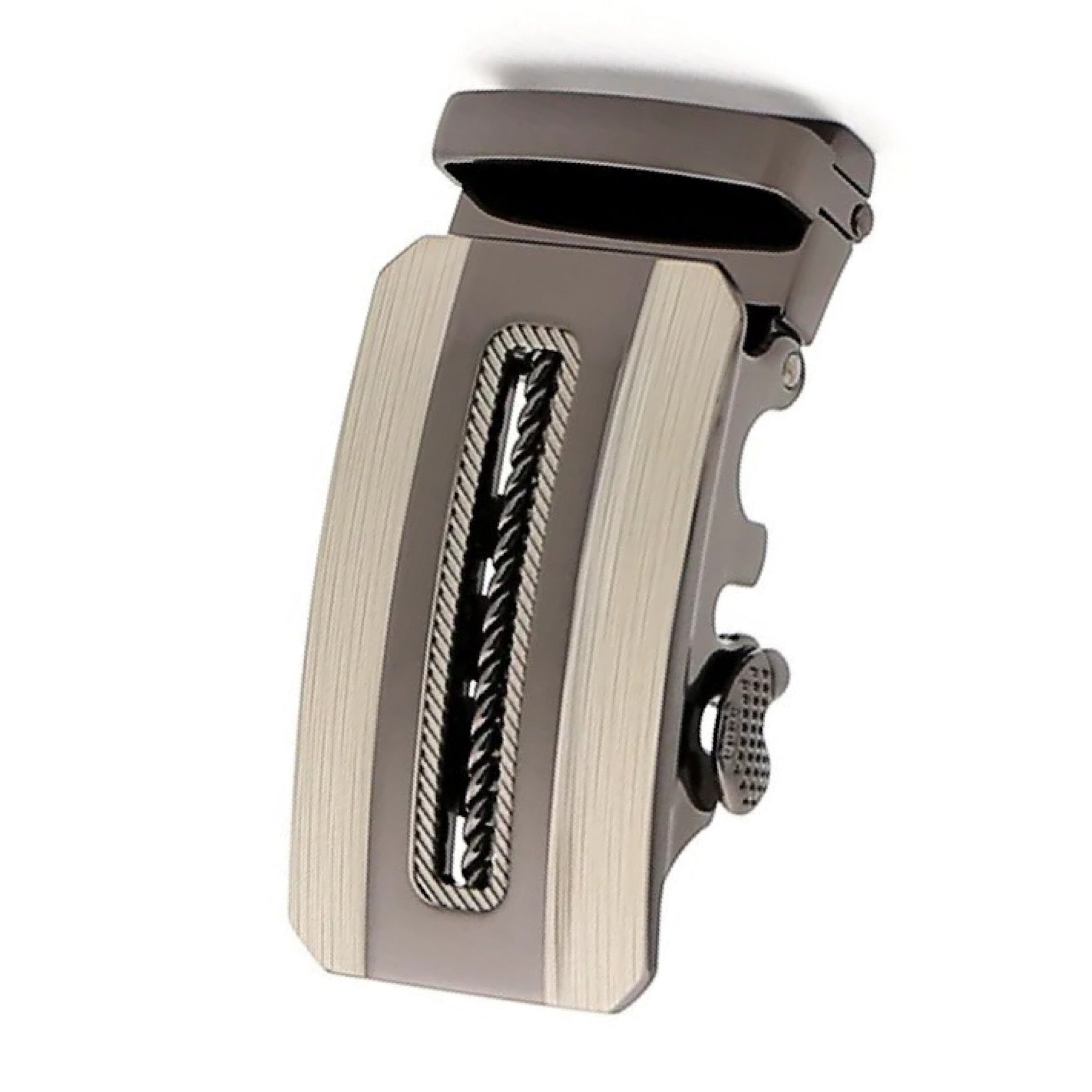 QHA Mens Automatic Sliding Belt Buckle Replacement for Ratchet Leather Belt A100