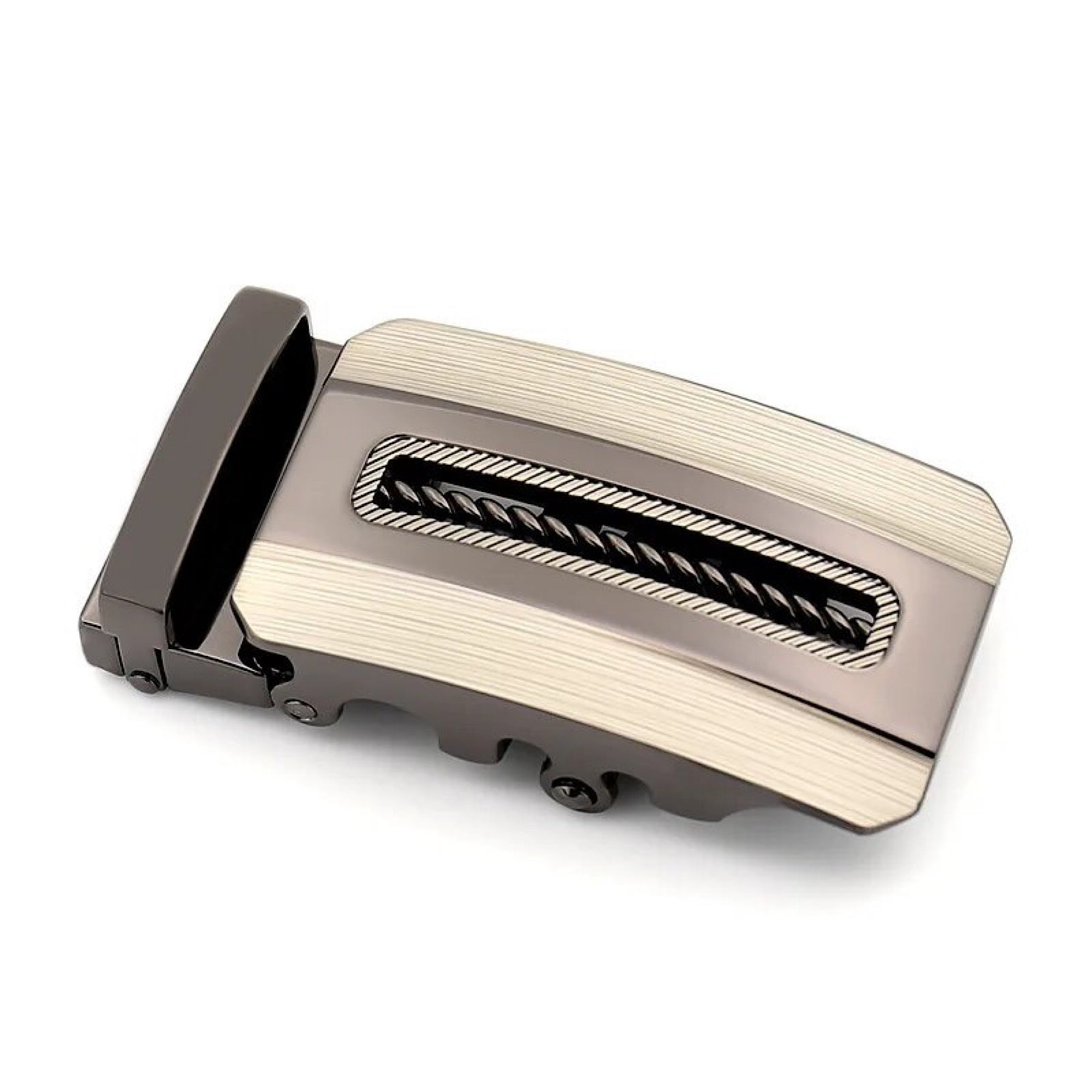 QHA Mens Automatic Sliding Belt Buckle Replacement for Ratchet Leather Belt A100