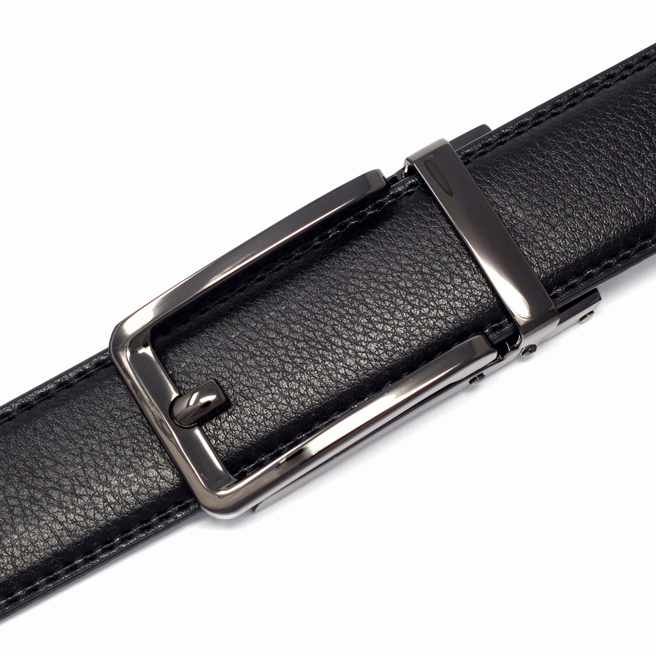 QHA Mens Automatic Sliding Belt Buckle Replacement for Ratchet Leather Belt A101