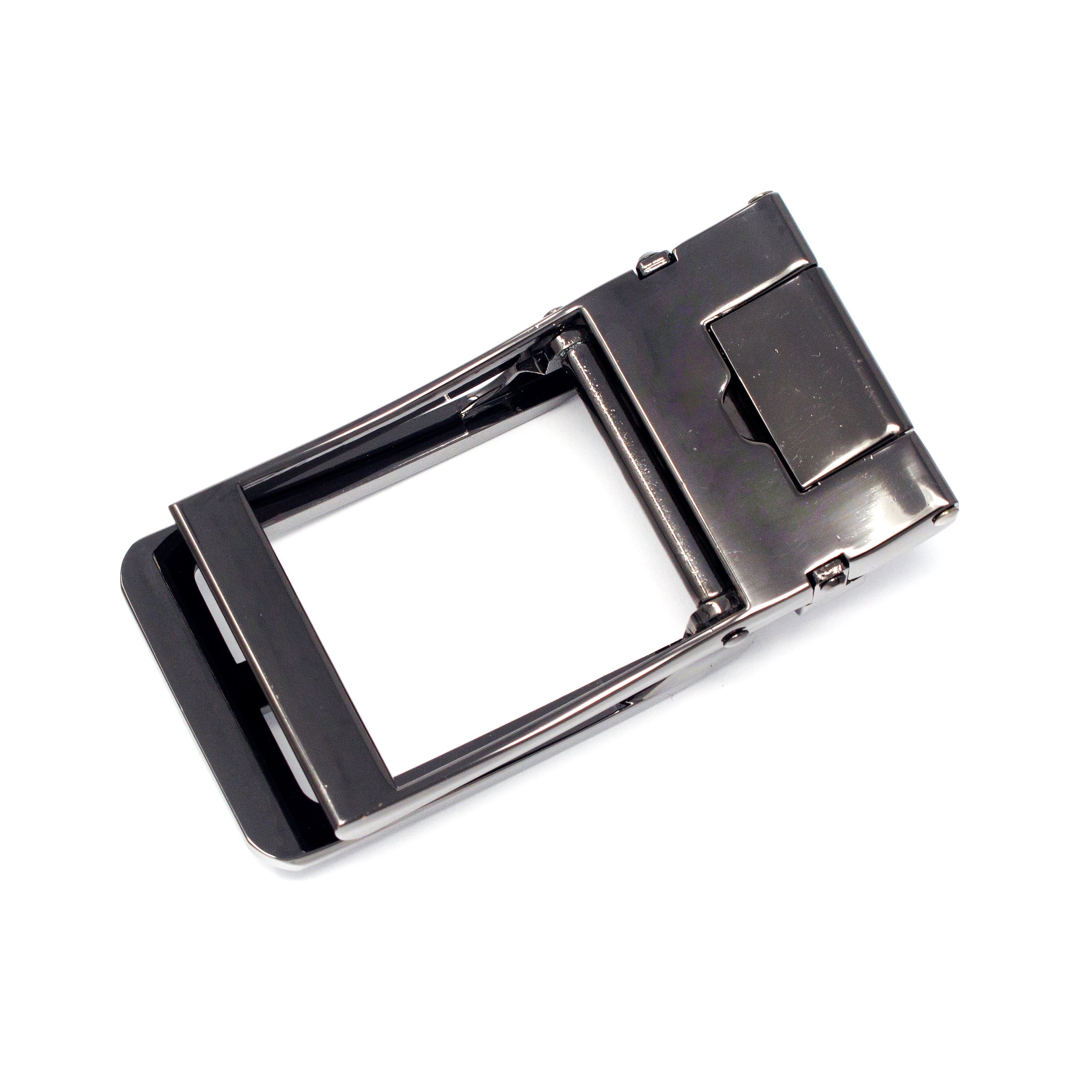 QHA Mens Automatic Sliding Belt Buckle Replacement for Ratchet Leather Belt A101