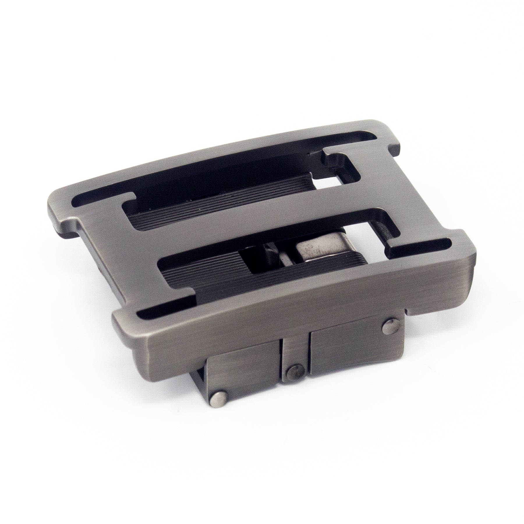 QHA Mens Automatic Sliding Belt Buckle Replacement for Ratchet Leather Belt A107