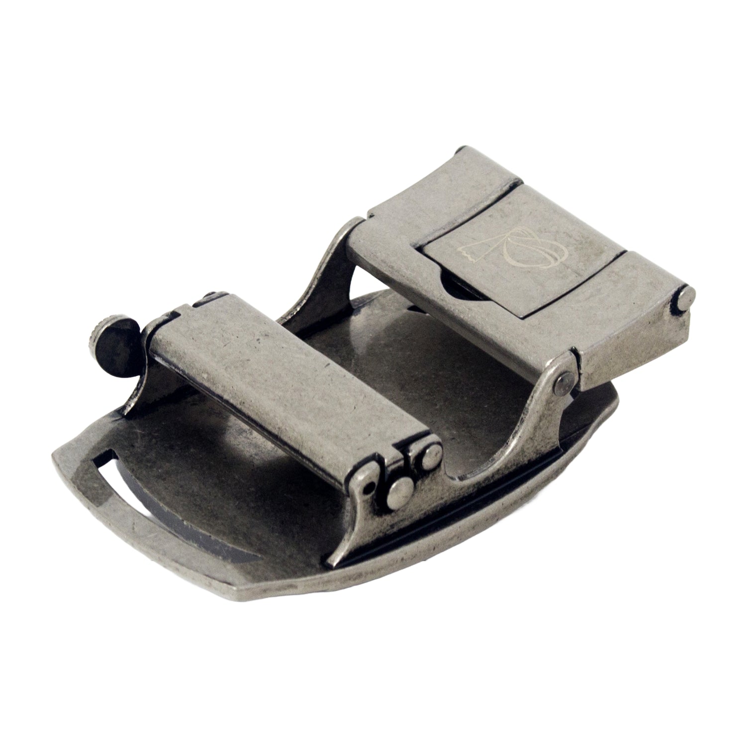 QHA Mens Automatic Sliding Belt Buckle Replacement for Ratchet Leather Belt A108