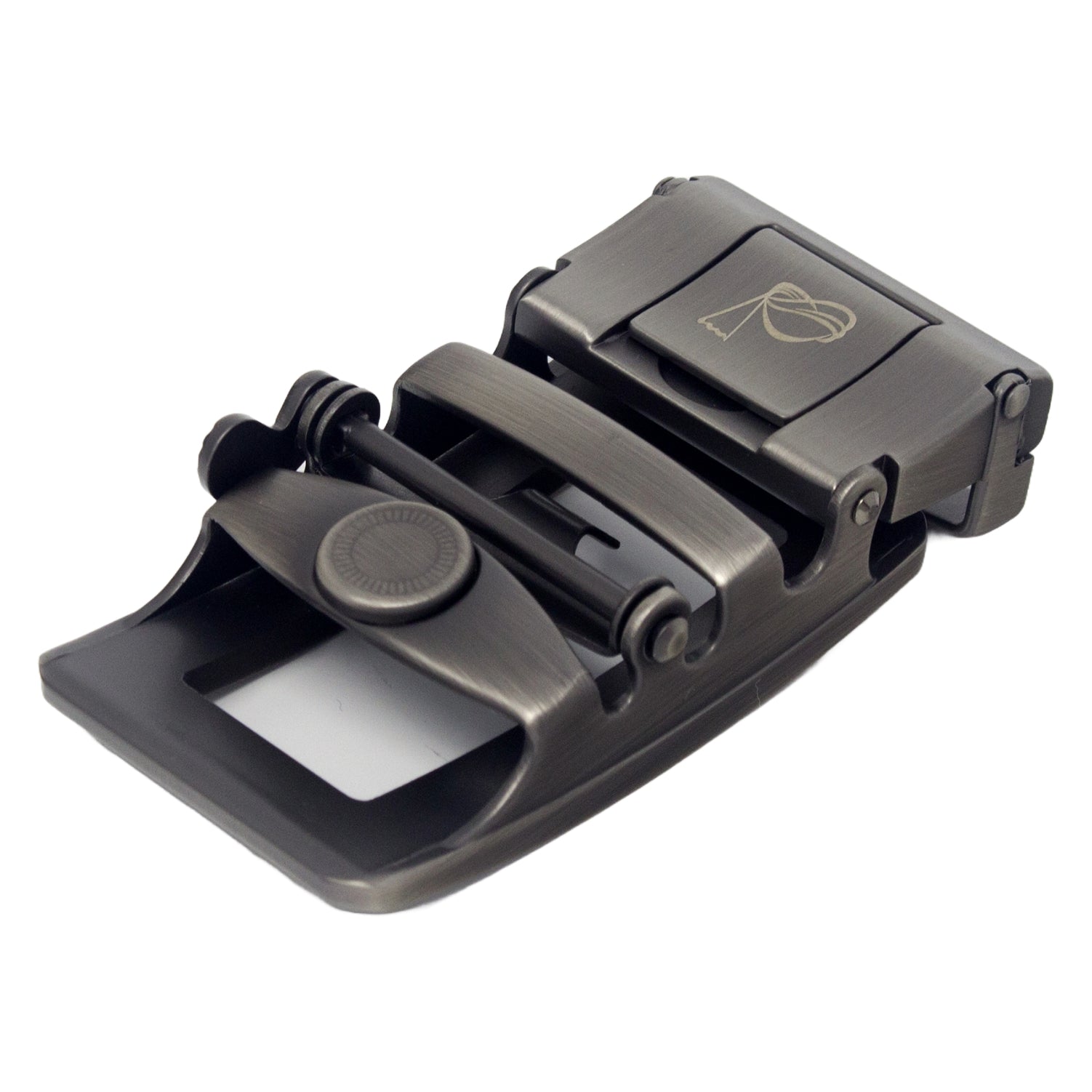 QHA Mens Automatic Sliding Belt Buckle Replacement for Ratchet Leather Belt A110