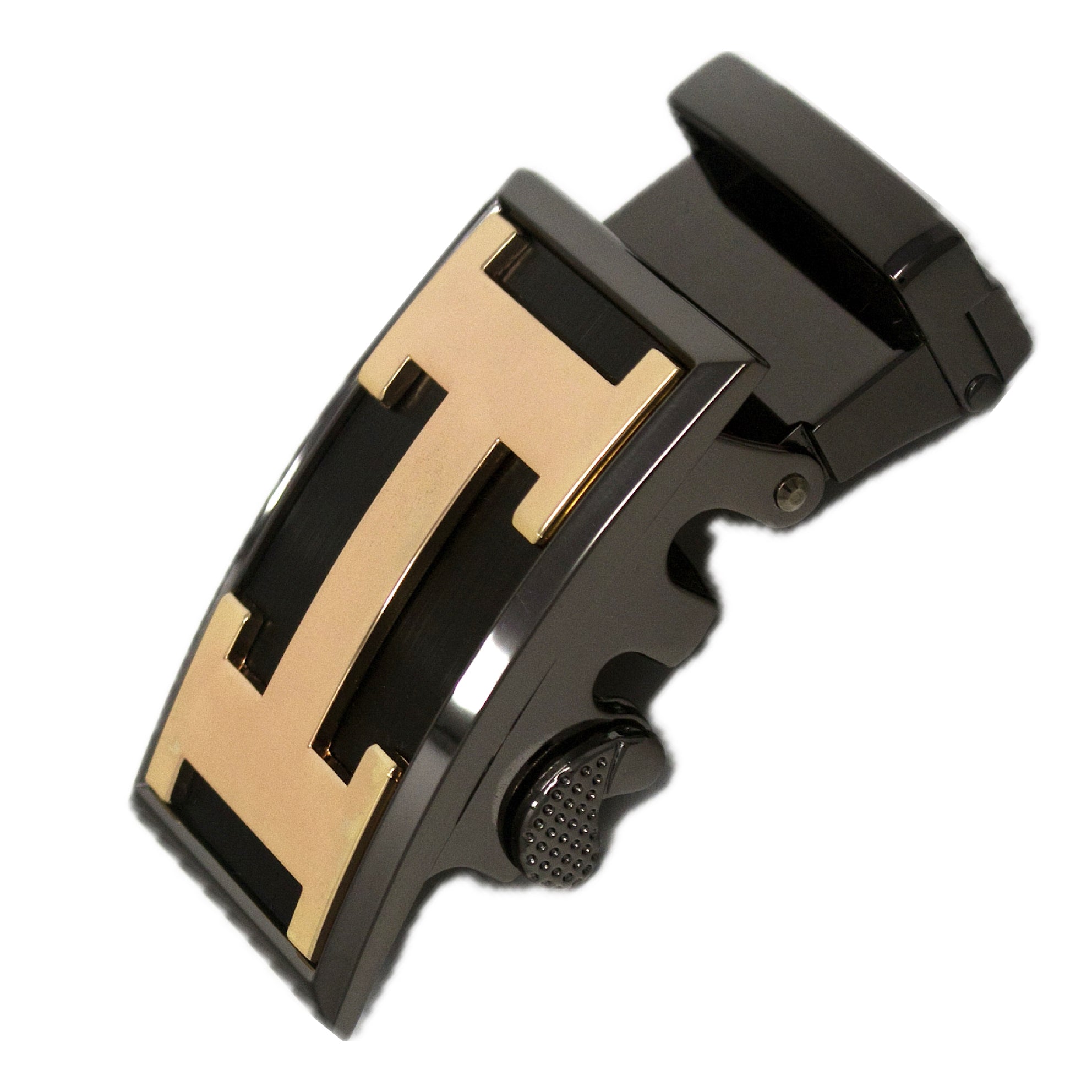 QHA Mens Automatic Sliding Belt Buckle Replacement for Ratchet Leather Belt A113