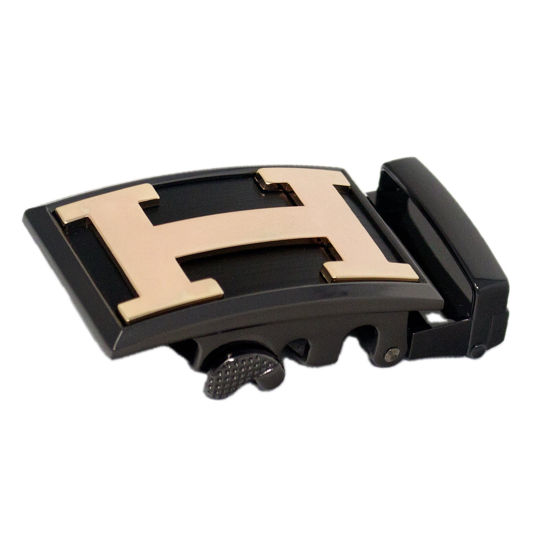 QHA Mens Automatic Sliding Belt Buckle Replacement for Ratchet Leather Belt A113