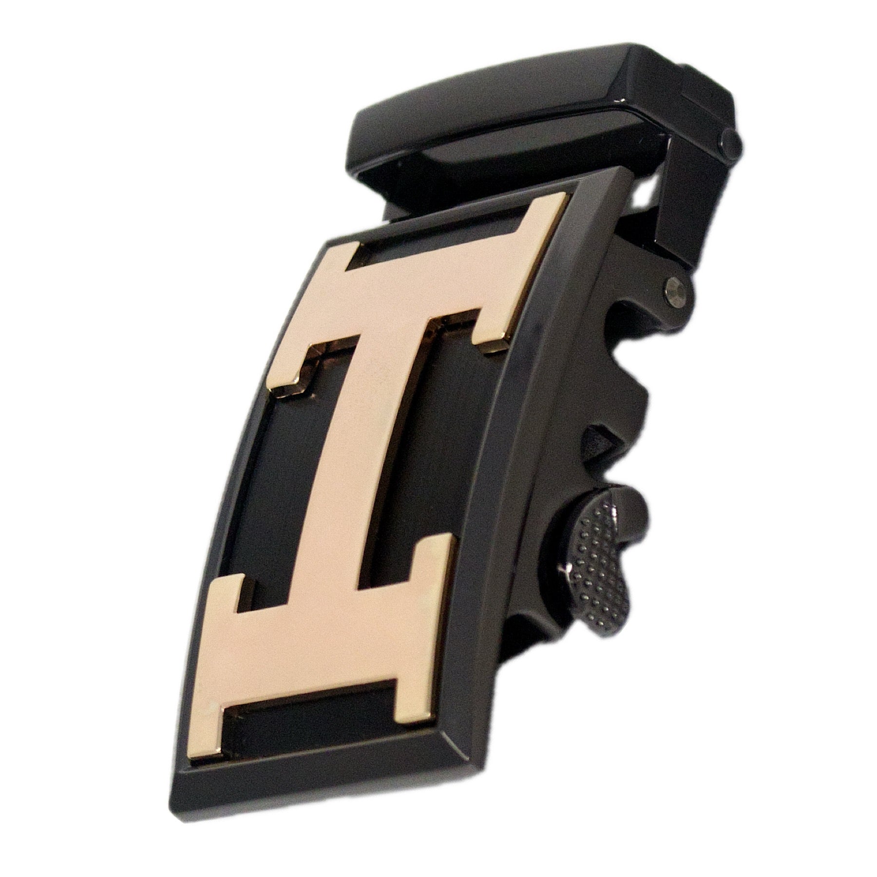 QHA Mens Automatic Sliding Belt Buckle Replacement for Ratchet Leather Belt A113