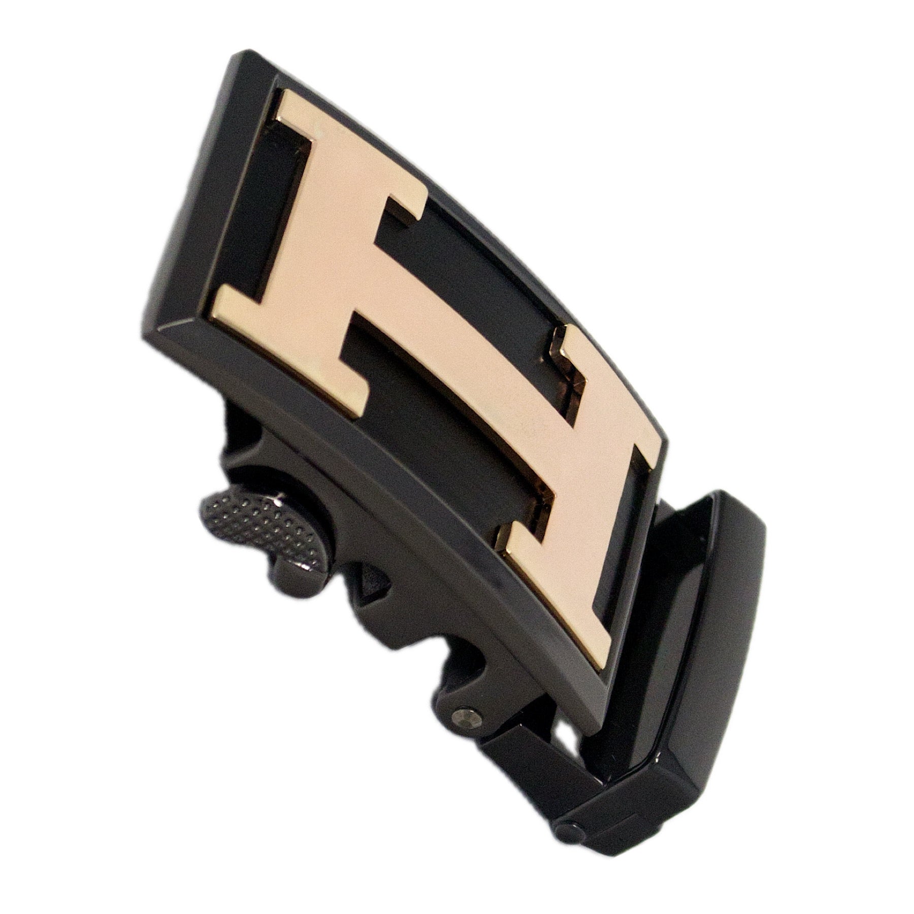 QHA Mens Automatic Sliding Belt Buckle Replacement for Ratchet Leather Belt A113