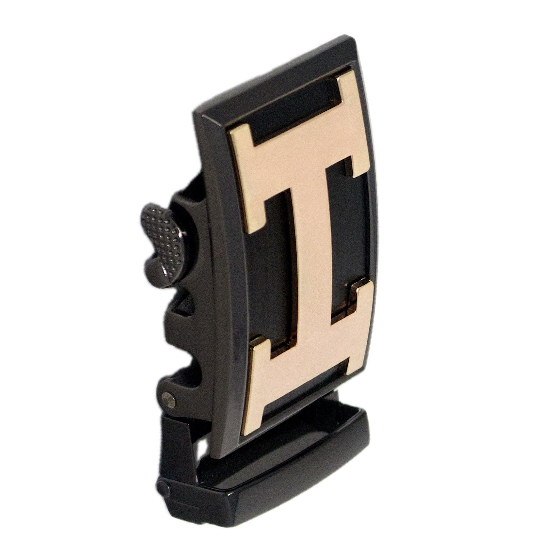 QHA Mens Automatic Sliding Belt Buckle Replacement for Ratchet Leather Belt A113