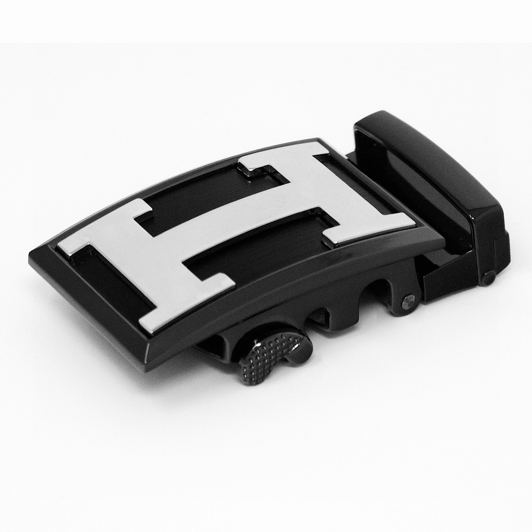 QHA Mens Automatic Sliding Belt Buckle Replacement for Ratchet Leather Belt A114