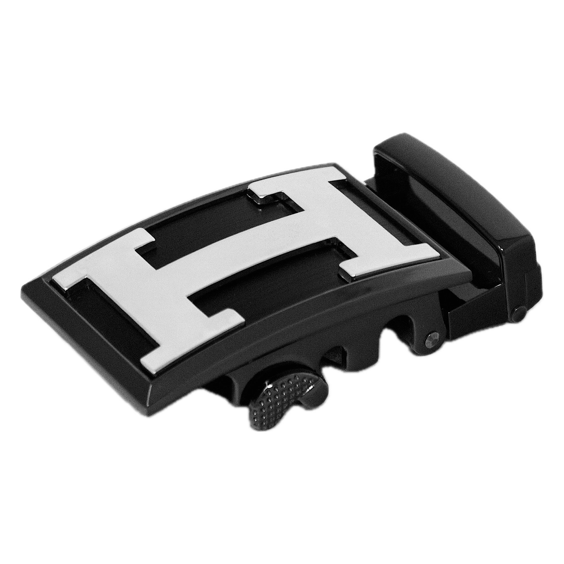 QHA Mens Automatic Sliding Belt Buckle Replacement for Ratchet Leather Belt A114