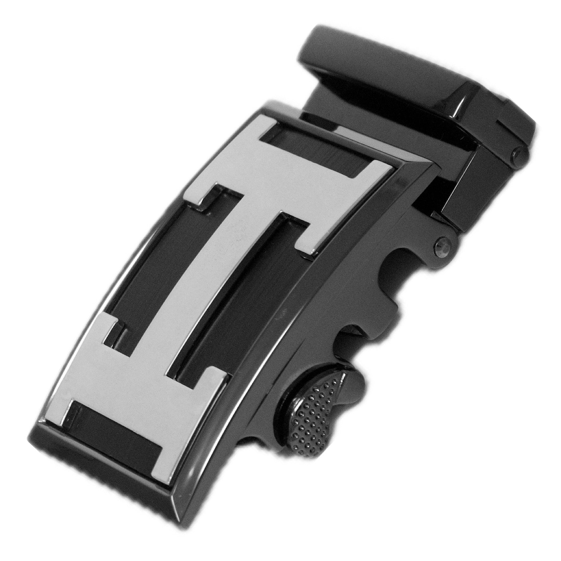 QHA Mens Automatic Sliding Belt Buckle Replacement for Ratchet Leather Belt A114