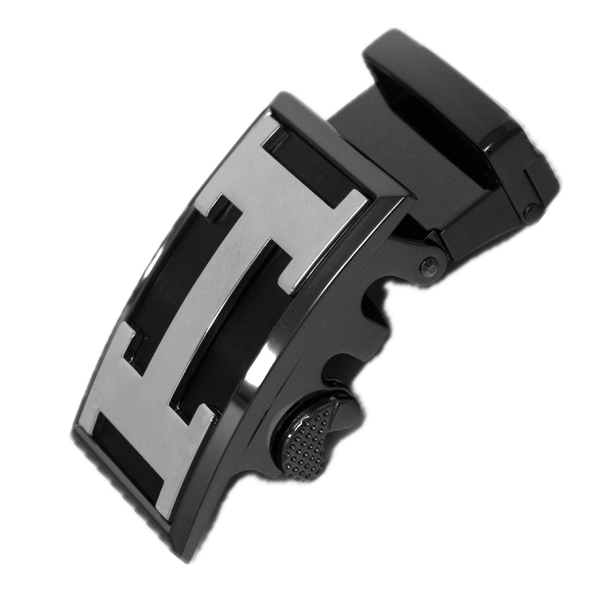 QHA Mens Automatic Sliding Belt Buckle Replacement for Ratchet Leather Belt A114