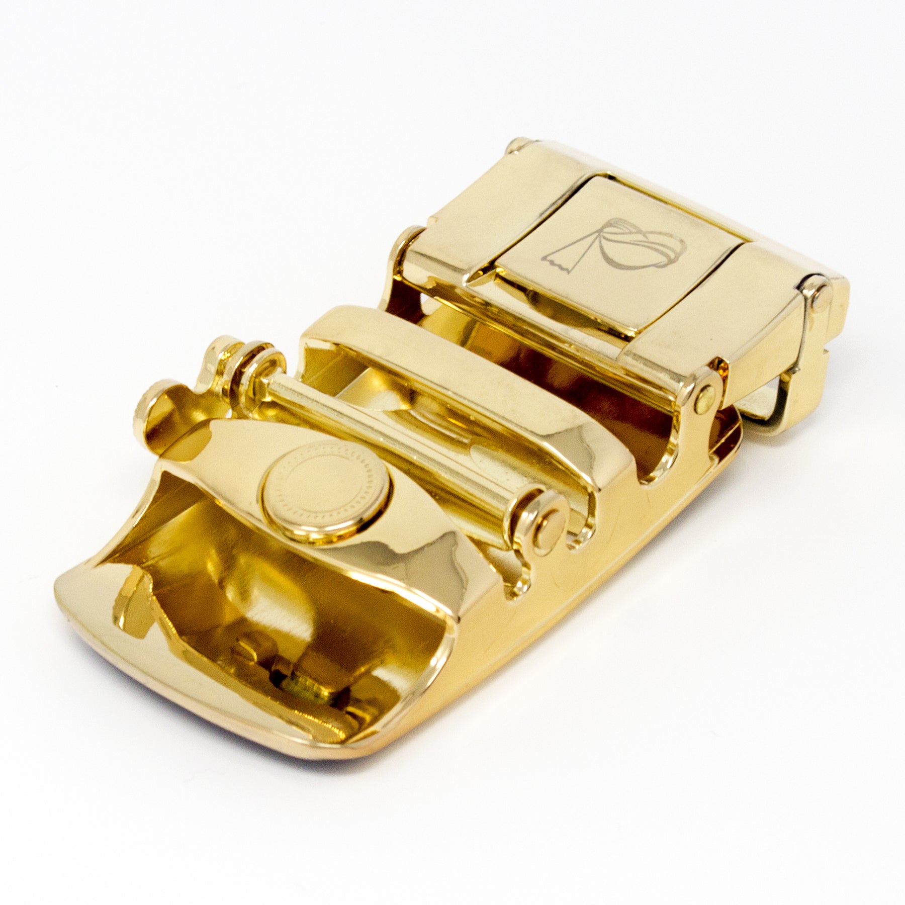 QHA Mens Automatic Sliding Belt Buckle Replacement for Ratchet Leather Belt A118